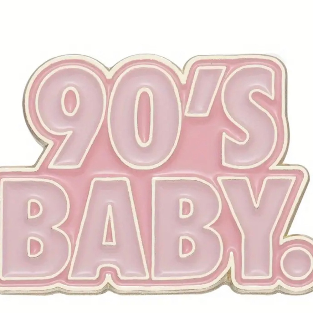 90’s BABY! KITCHY & unique Enamel pin--perfect for a gift & to add to bundle!